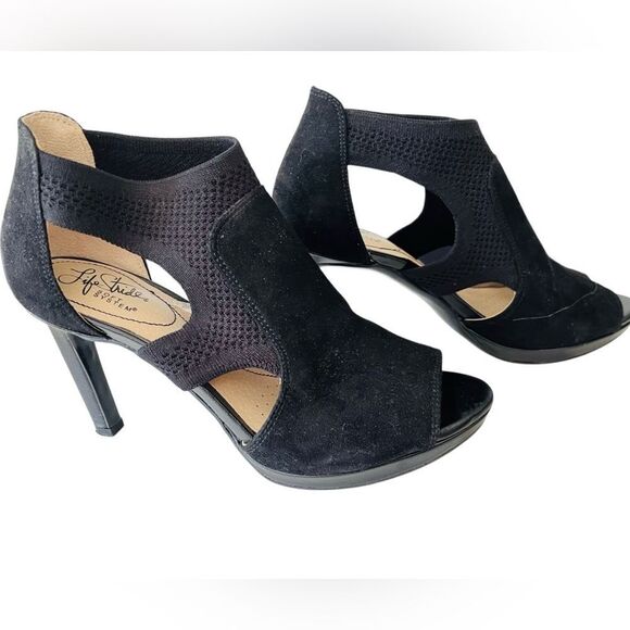 LifeStride Keiko Black Ankle Strap Sandals size 8. - Picture 2 of 10